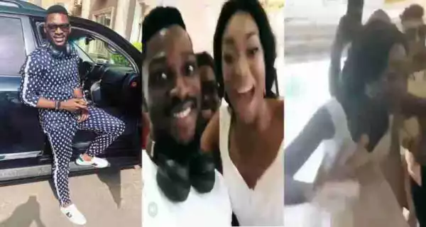 #BBNaija: Tobi Crashes a Wedding and the Bride can’t contain Herself, Abandons Her Groom (Video) 